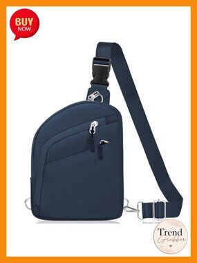 Anti-Theft Crossbody Sling Bag with RFID Blocking for Travel